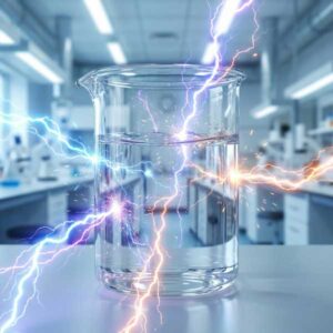 Felder und Strahlungen treffen Silberwasser